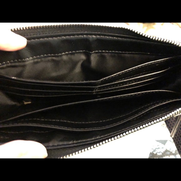 COACH Signature Canvas & Patent Wristlet - Picture 4 of 6